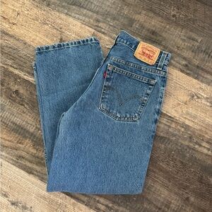 Levi's Boys Medium Blue Straight-Leg Jeans